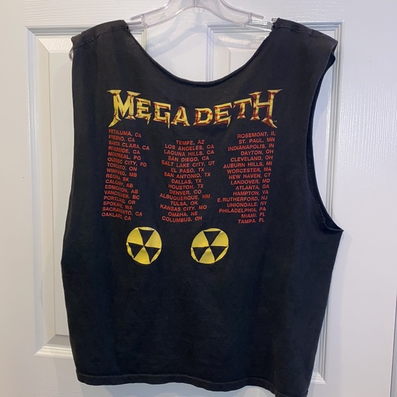 MEGADETH VINTAGE original Soft Tour Tee Oversized - Picture 3 of 5